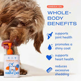 Native Pet Omega 3 Fish Oil for Dogs and Cats - Supports Healthy Skin and Coat - 8oz Liquid Supplement