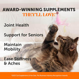 Cat Hip + Joint Health Chews – Crunchy & Creamy Cat Joint Support Supplement - Glucosamine, Chondroitin & Omega-3s – Supports Mobility, Flexibility & Comfort for Indoor & Outdoor Cats (Chicken 30-Day)
