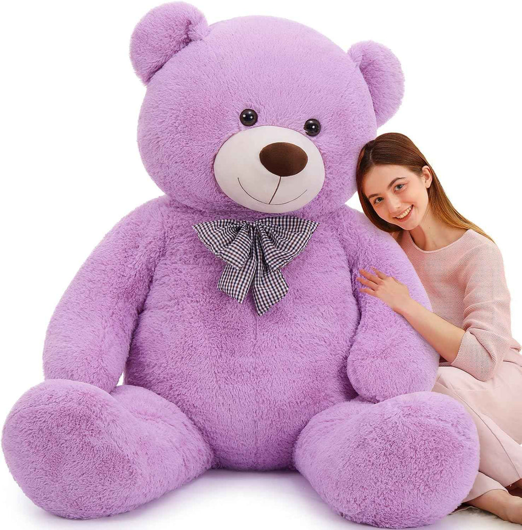 MaoGoLan Giant Teddy Bear 4 Feet,Adorable and Cuddly Big Bear Stuffed Animal 47", Classic Teddy Bear Plush Gift Decoration for Baby Shower,Party,Birthday,Valentines Day,Tan