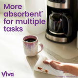 Viva Multi-Surface Cloth Paper Towels, Task Size - 12 Super Rolls (2 Packs of 6) - 81 Sheets Per Roll - ShopUS
