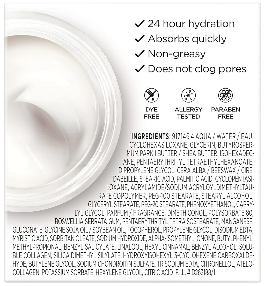 loreal paris collagen daily face moisturizer, 1.7 oz, anti aging, hydrating, daily use