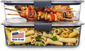 Rubbermaid Brilliance BPA Free 44-Piece Food Storage Containers Set Airtight Leak-Proof with Lids for Meal Prep Lunch and Leftovers