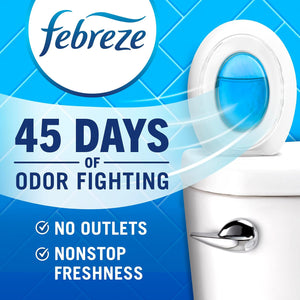 Febreze Bathroom Air Freshener, Odor-Fighting, Plug-In Alternative, Air Fresheners for Home, Bathroom and Kitchen, Closet, Pet & Litter Box Odor Fighter, Gain Original Scent, Multicolor, 4 Count