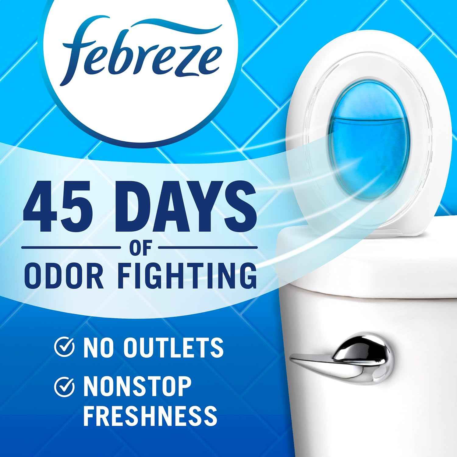 Febreze Bathroom Air Freshener 4 Count Odor Fighting Plug In Alternative