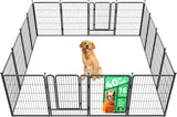 FXW Rollick Unleashed Dog Playpen for Indoor, Yard, RV Camping, 24 inch 8 Panels for Small and Puppy Dogs, Black│Patented
