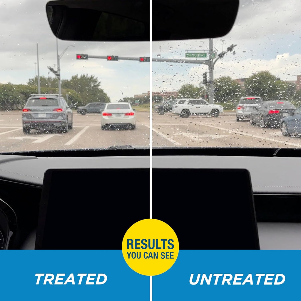 Rain-X 800002243 Glass Treatment, 7 oz, exterior glass treatment for improved wet weather driving visibility