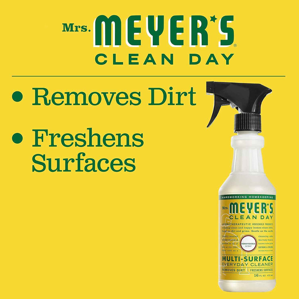Mrs. Meyer's Honeysuckle All-Purpose Cleaner Spray (16 Fl Oz, 3-Pack)