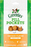 Greenies Pill Pockets for Dogs Large Size, Soft Dog Treats, Chicken Flavor, 15.8 oz. Pouch (60 Treats)