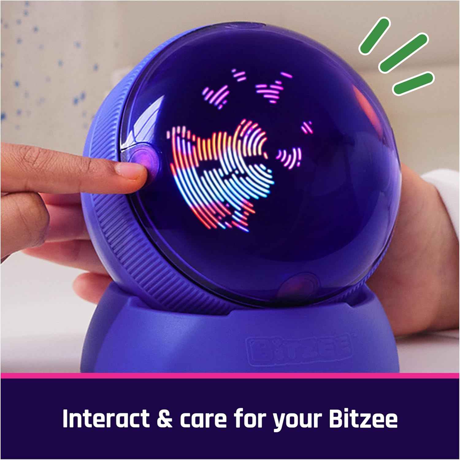 Bitzee Hamster Ball interactive toy with 20 digital hamsters, rolls, and reacts to touch