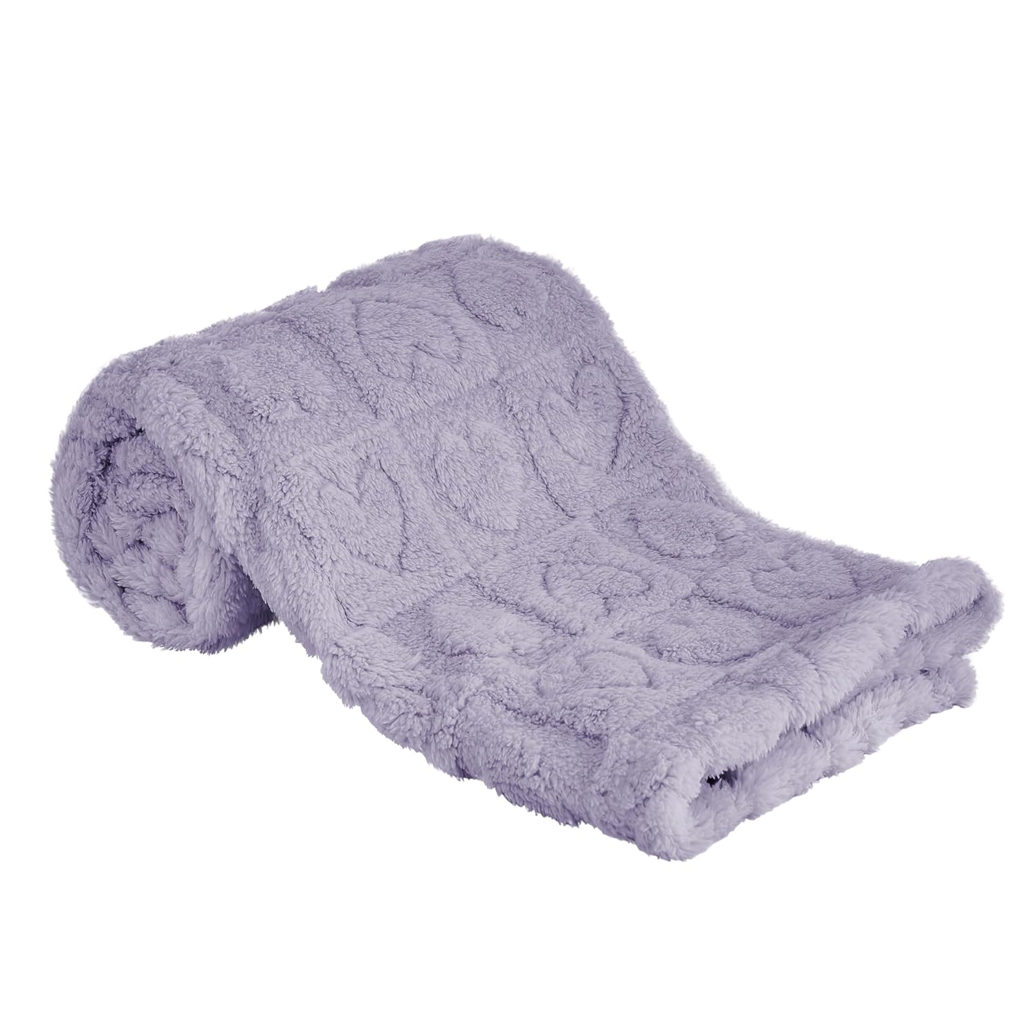 yurhap fleece baby blanket heart checkered ultra soft cozy for girls boys, 30”x40” light pink