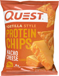 quest nutrition nacho cheese tortilla style protein chips with 18g protein 4g net carb low carb gluten free