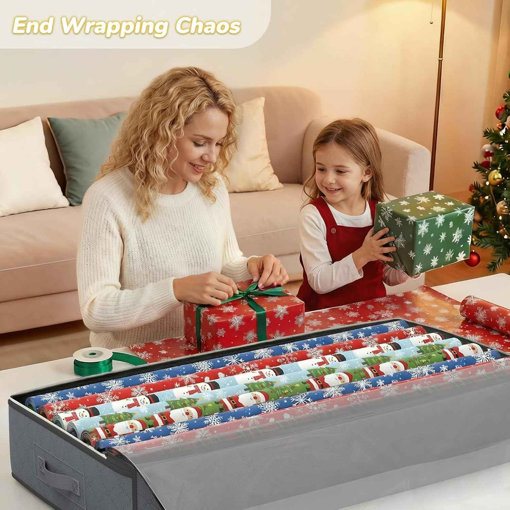 Budding Joy 90L Foldable Underbed Storage Containers, Closet Organizers for Blankets, Clothing, Comforters, Pillows, Linen Sheets