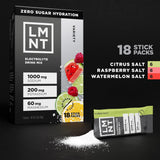 LMNT Zero Sugar Electrolytes - Variety Pack Bundle | Drink Mix | 18-Count