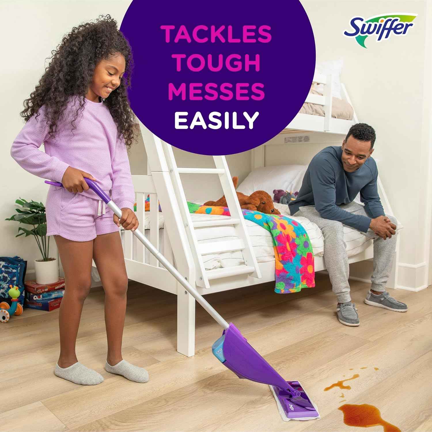 Swiffer WetJet Hardwood Floor Cleaner Spray Mop Pads, 24 Count - Multi Surface Cleaning Supplies