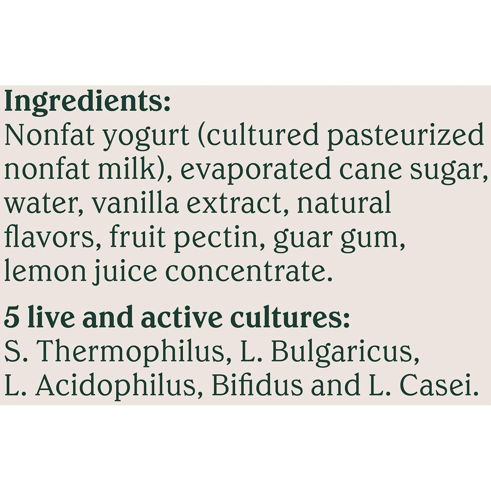 Chobani® Vanilla Blended Non-Fat Greek Yogurt 32oz