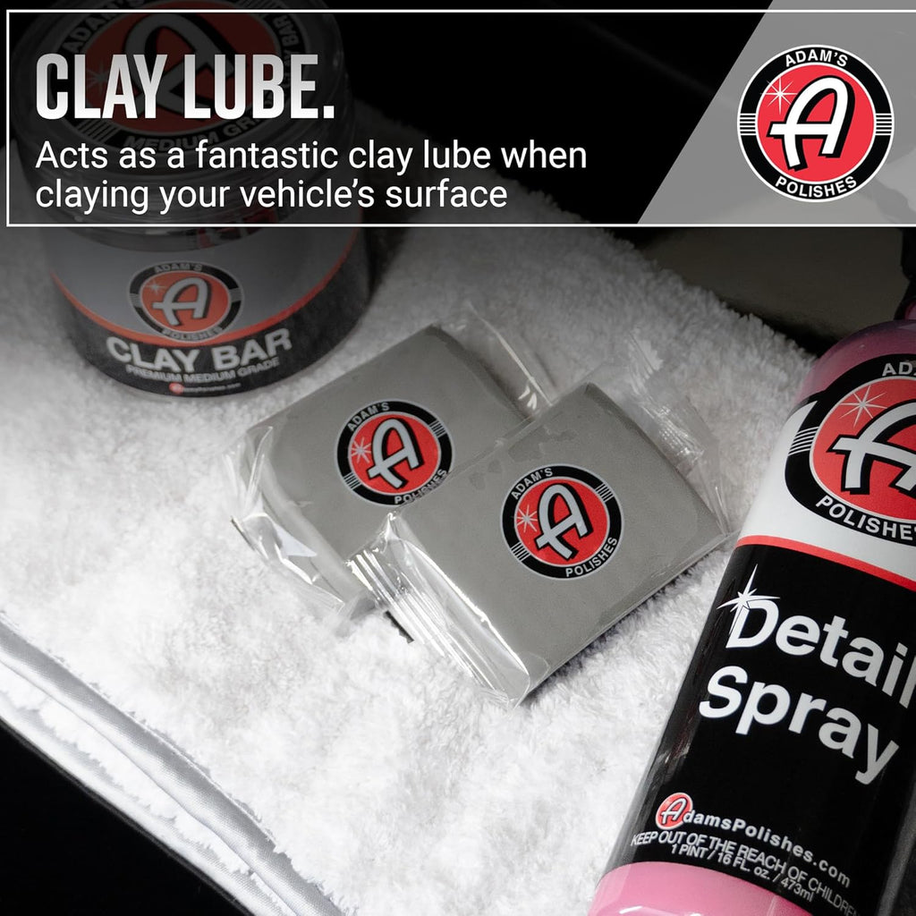Adam's 16 fl. oz Detail Spray - Quick Waterless Car Detailer, Polisher, Clay Bar, & Car Wax Booster