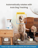 Furbo 360° Dog Camera with Subscription Required - Home Security & Dog Safety Alerts, 2-Way Speaker, Rotating Pet Treat Toss
