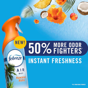 Febreze Air Mist, Air Freshener Spray, Odor Fighting Room Spray, Deodorizer for Home Bathroom Kitchen Office Apartment Dorm Room Classroom, Linen & Sky Scent, 8.1oz (Pack of 2)