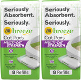 Purina Tidy Cats Cat Litter Breeze Pads Refill Pack Multi Cat Litter Pads - 8 ct. Bag
