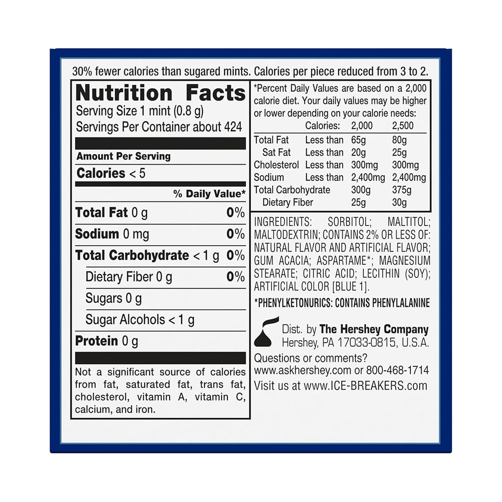 ice breakers coolmint sugar-free mints tins, 8 count, 1.5 oz each