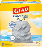 Glad ForceFlex Tall Kitchen Trash Bags, 13 Gallon, Gain Fresh Clean, 40 Count (Package May Vary) - ShopUS