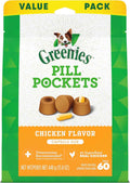 Greenies Pill Pockets for Dogs Large Size, Soft Dog Treats, Chicken Flavor, 15.8 oz. Pouch (60 Treats)