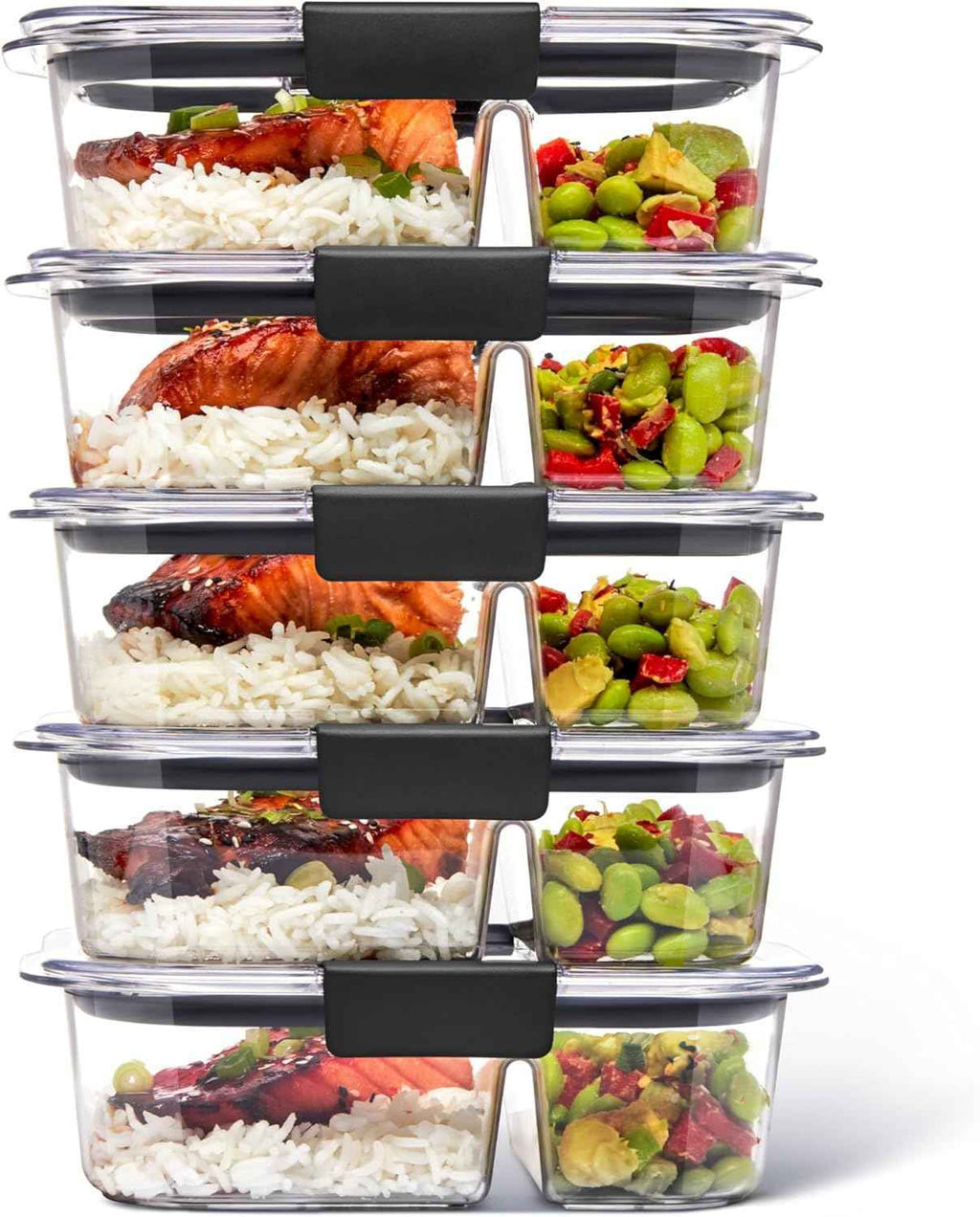 Rubbermaid Brilliance BPA Free 44-Piece Food Storage Containers Set Airtight Leak-Proof with Lids for Meal Prep Lunch and Leftovers