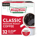 Krispy Kreme Medium Roast Single-Serve Keurig K-Cup Pods, 32 Count, Orthodox Union Kosher