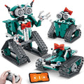 IQKidz STEM Building Blocks Kit for Kids - 2 in 1 Remote Control Race Car and Robot Toy, Great Gift for Boys, Teens Age 6 7 8-12+ Year Old Who Love Engineering and RC Sports Car Toys