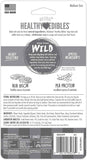 Nylabone Healthy Edibles WILD Natural Longer-Lasting Bison Flavor Bone Chew Treats for Dogs, Medium - Up to 35 lbs (2 Count)