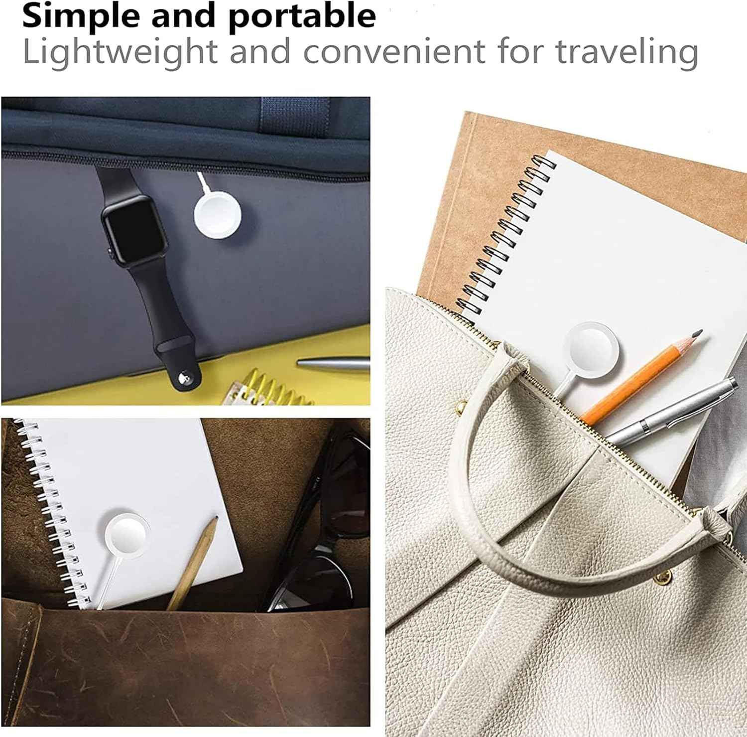 𝟐𝟎𝟐𝟔 𝐔𝐩𝐠𝐫𝐚𝐝𝐞𝐝 Magnetic Charging Cable for Apple Watch Charger,[USB C Port] Wireless Charging Cable Compatible with iWatch Series Ultra/10/9/8/7/6/SE/SE2/5/4/3/2[3.3FT]-White