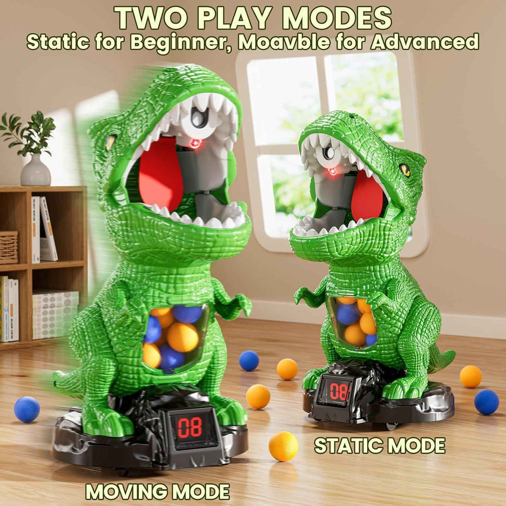 xin novel dinosaur target shooting game for kids electronic air pump guns with lcd score record