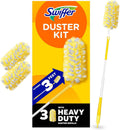 Swiffer Duster Heavy Duty 3 ft Extendable Handle Starter Kit with 3 Refills