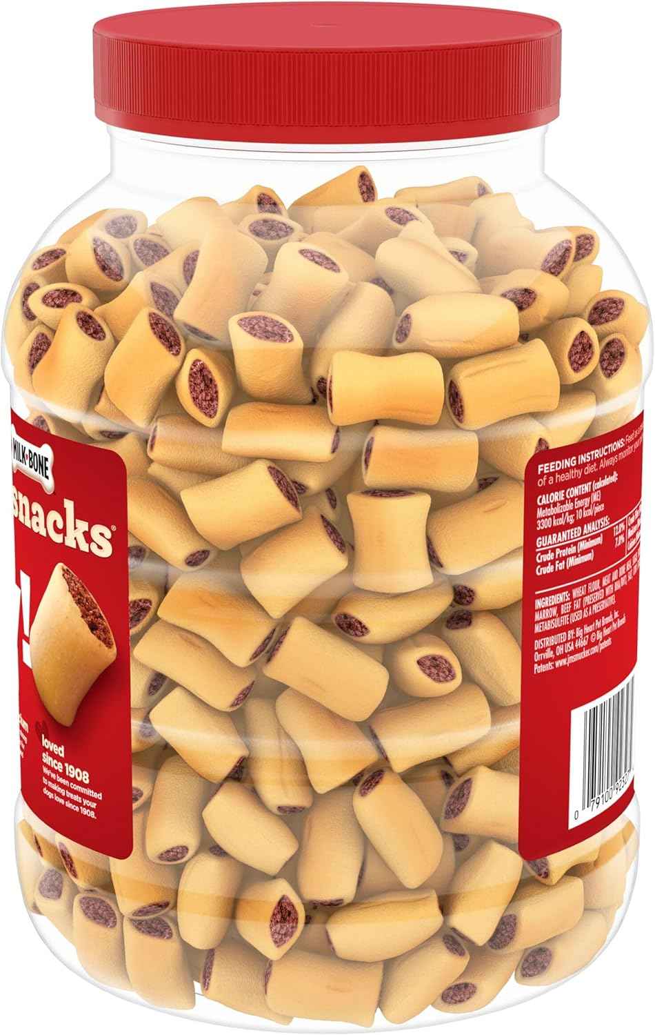 Milk-Bone MaroSnacks Small Dog Treats with Bone Marrow, 40 oz Calcium Rich Snacks