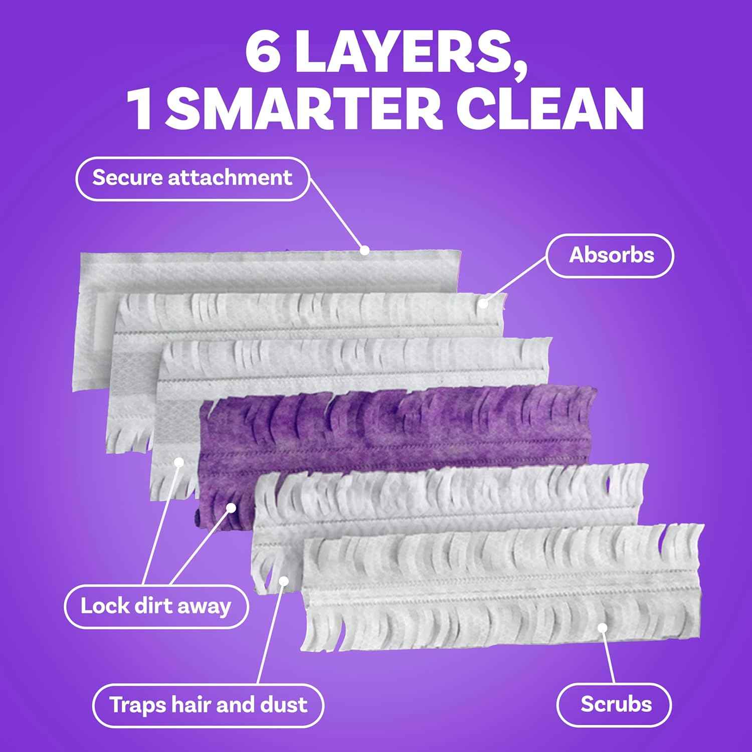 swiffer powermop multi-surface mopping pad refills, 11 count, for floor cleaning