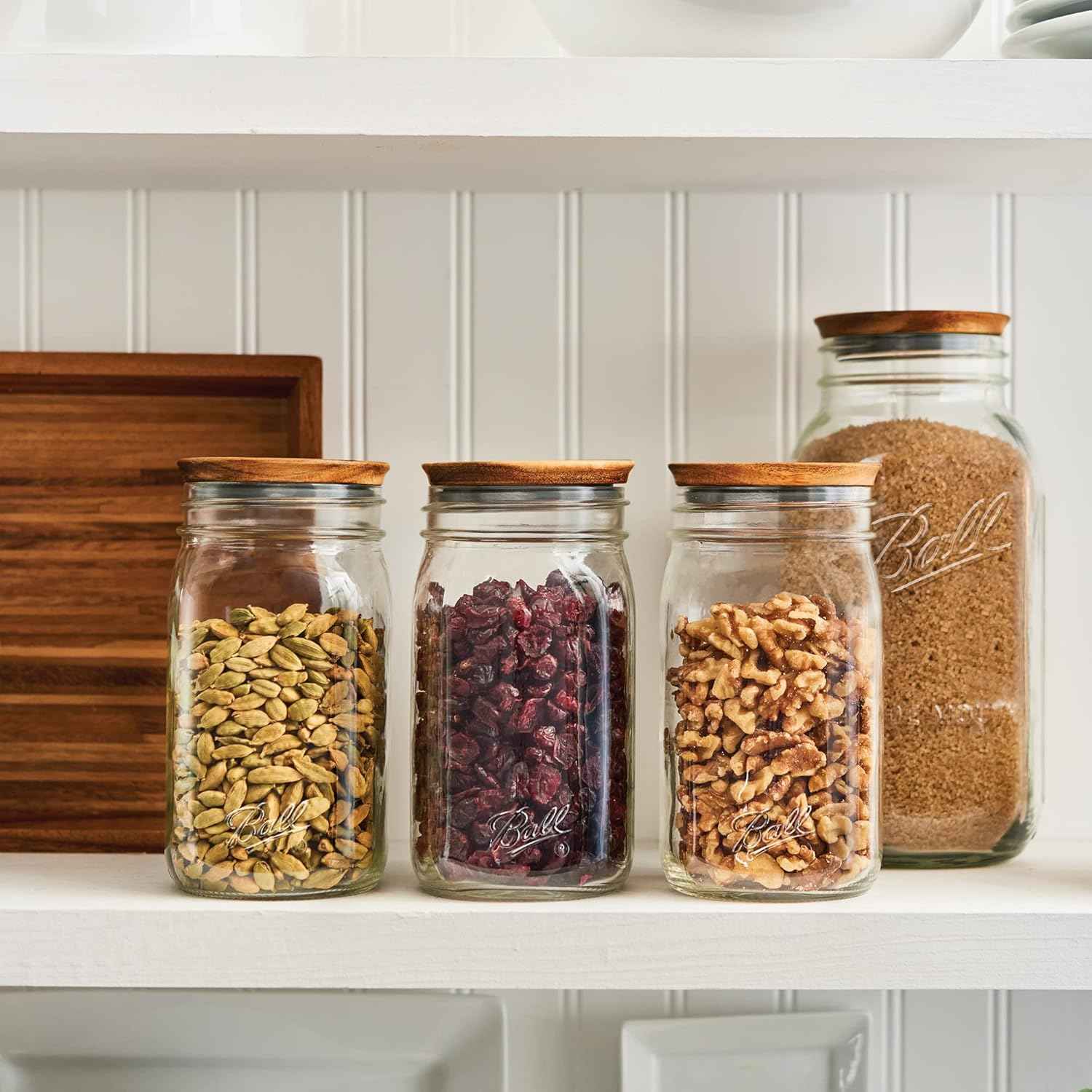 Ball® Jar Lids, 5 Pack Ball Jar Wooden Storage Lids