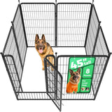 FXW Rollick Unleashed Dog Playpen for Indoor, Yard, RV Camping, 24 inch 8 Panels for Small and Puppy Dogs, Black│Patented
