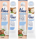 Sensitive skincare solution with collagen, coconut milk, and gentle face hair removal cream for smooth skin prep