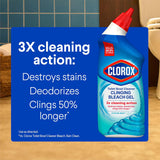 CLOROX Toilet Bowl Cleaner Clinging Bleach Gel, Ocean Mist, 24 Fl Oz, Pack of 2 (Package May Vary) - ShopUS