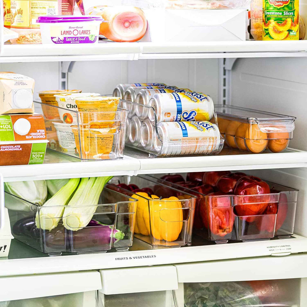 Sorbus Stackable Fridge Bins and Freezer Bins for Refrigerator and Pantry Organization
