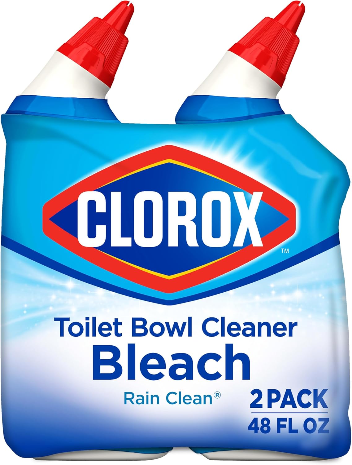 CLOROX Toilet Bowl Cleaner Clinging Bleach Gel, Ocean Mist, 24 Fl Oz, Pack of 2 (Package May Vary) - ShopUS
