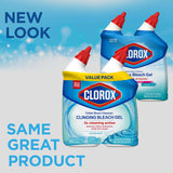 CLOROX Toilet Bowl Cleaner Clinging Bleach Gel, Ocean Mist, 24 Fl Oz, Pack of 2 (Package May Vary) - ShopUS