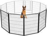 FXW Rollick Unleashed Dog Playpen for Indoor, Yard, RV Camping, 24 inch 8 Panels for Small and Puppy Dogs, Black│Patented