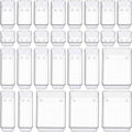SMARTAKE 13-Piece Drawer Organizers with Non-Slip Silicone Pads, 5-Size Desk Bathroom Drawer Organizer Trays Storage Tray for Makeup, Jewelries, Utensils in Bedroom Dresser, Office and Kitchen, Clear