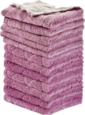 OstWony 12PCS Kitchen Towels Dish Towels, MultiPLrpose Reusable Dish Cloths, Double-Sided Microfiber Cleaning Rags for Furniture, Tea, Bowl, 10x 6 inch