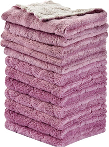 OstWony 12PCS Kitchen Towels Dish Towels, MultiPLrpose Reusable Dish Cloths, Double-Sided Microfiber Cleaning Rags for Furniture, Tea, Bowl, 10x 6 inch
