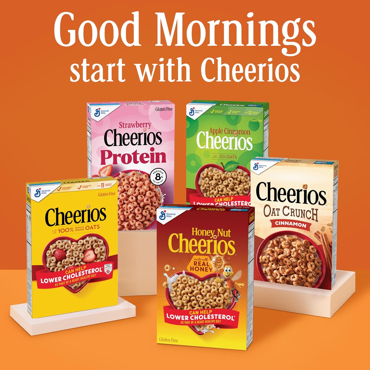 Honey Nut Cheerios, 10.8 oz, Heart Healthy, Gluten Free, Whole Grain Oats Breakfast Cereal