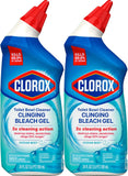 CLOROX Toilet Bowl Cleaner Clinging Bleach Gel, Ocean Mist, 24 Fl Oz, Pack of 2 (Package May Vary) - ShopUS