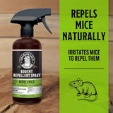Grandpa Gus's Rodent Repellent Spray, Peppermint & Cinnamon Oil, Prevents Mouse/Rats from Nesting & Chewing on Wires, 16 fl oz (Pack of 1)