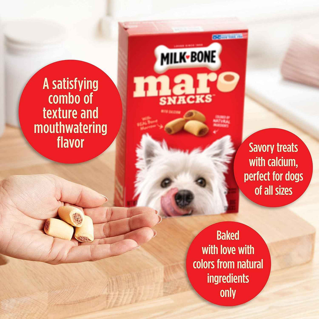 Milk-Bone MaroSnacks Small Dog Treats with Bone Marrow, 40 oz Calcium Rich Snacks